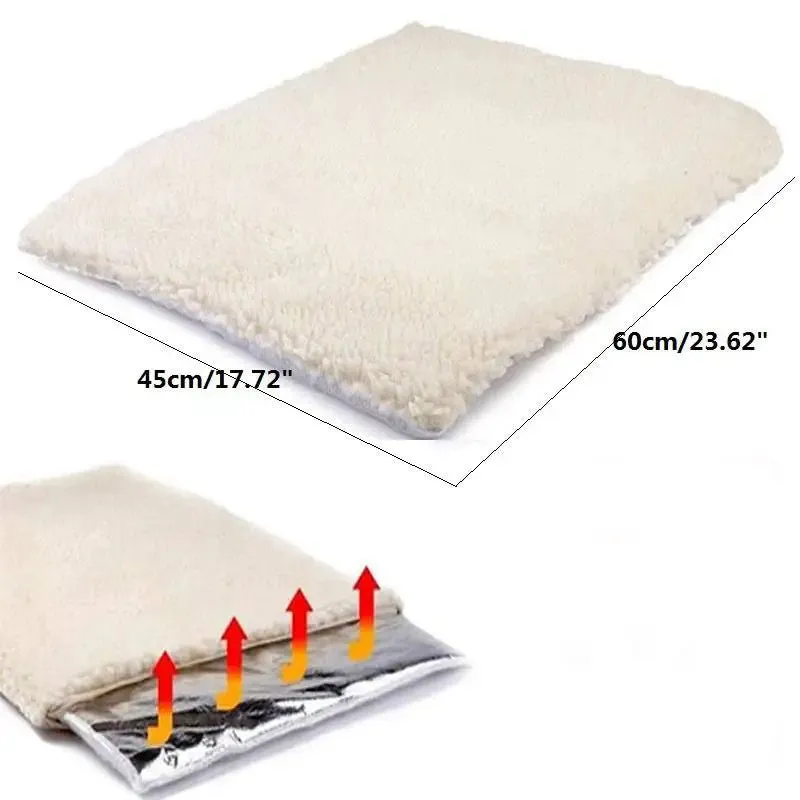Self-Heating Pet Bed: Super Soft Comfortable Warming Mat