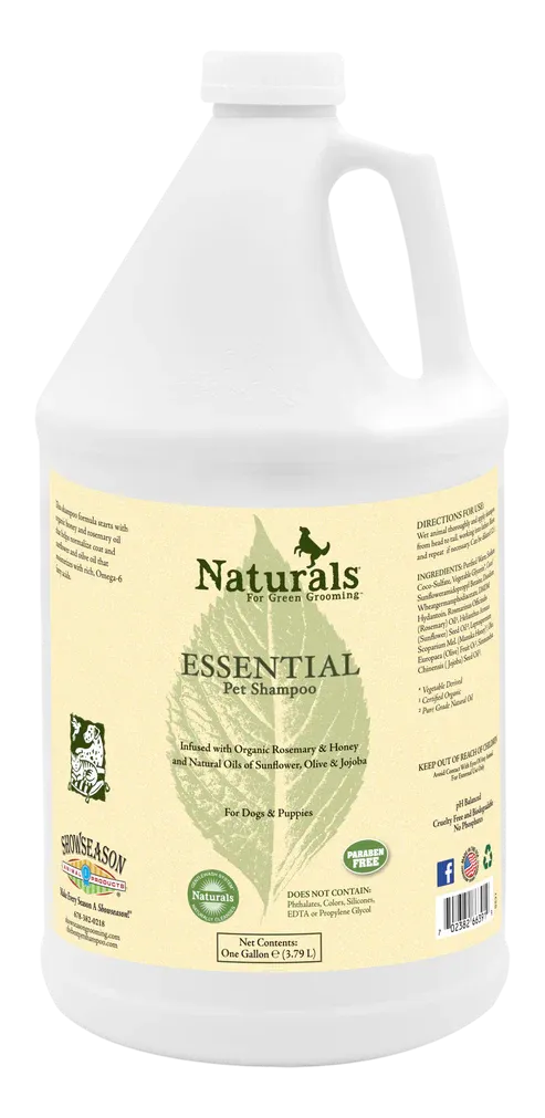 Showseason Naturals Essential Pet Shampoo - Gallon