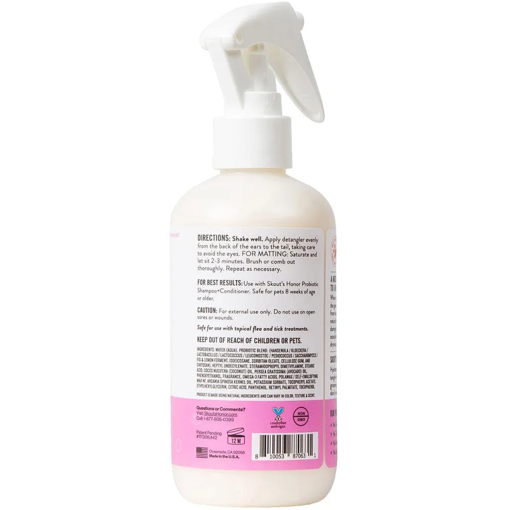 Skout's Honor Happy Puppy Probiotic Daily Use Dog Hair Detangler, 8-oz