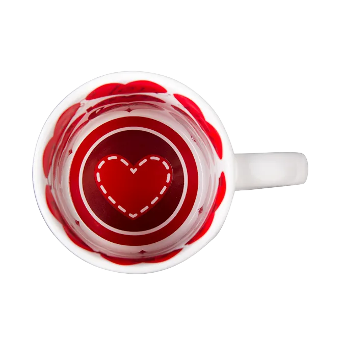 Sublimation Mug With Heart Design Inside 11 oz
