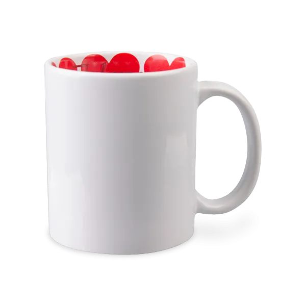 Sublimation Mug With Heart Design Inside 11 oz
