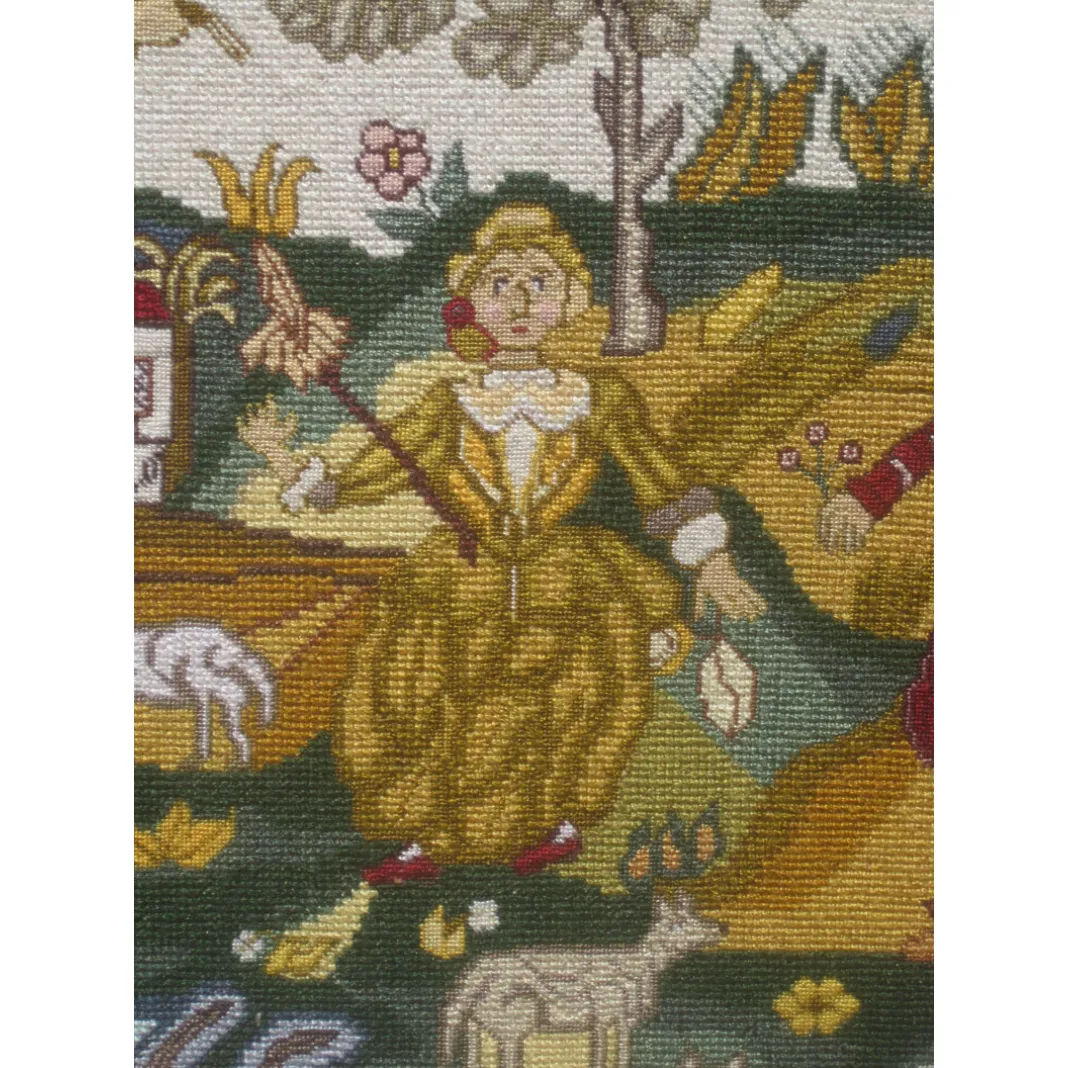 The Scarlet Letter ~ The Milkmaid Reproduction Sampler Pattern