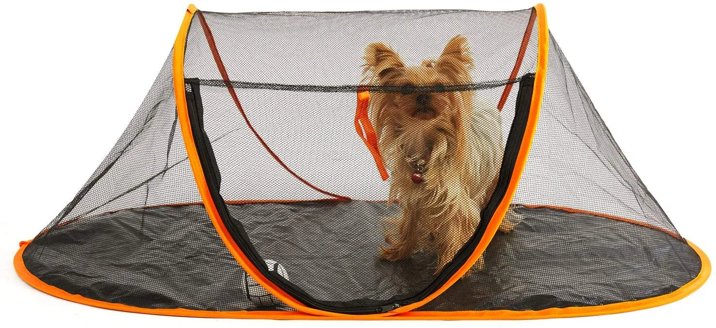 Ultra Light Pet Soft Dog Cat Outdoor Enclosure Portable Cage Play Net Folding Tent For Cats Puppy Net Tents Dogs House Bed With Carry Bag
