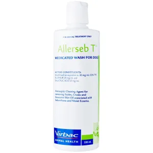 Virbac Allerseb T Medicated Dog Shampoo 500ml