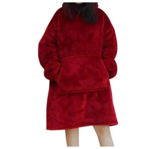 Wearable Hooded Blankets Pullover