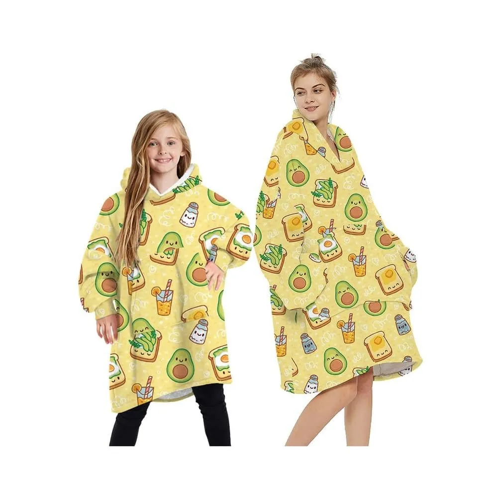 Wearable Hooded Blankets Pullover