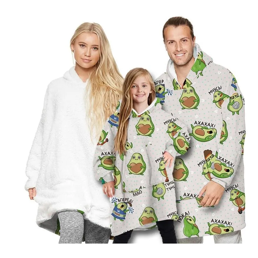 Wearable Hooded Blankets Pullover