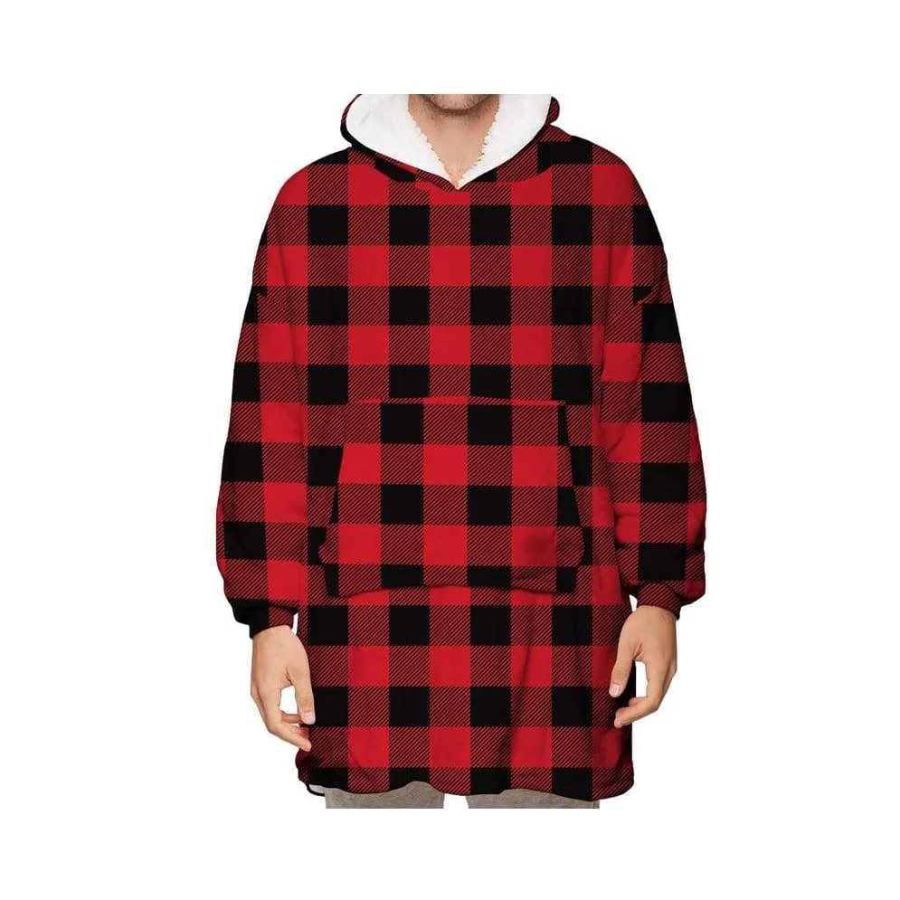 Wearable Hooded Blankets Pullover