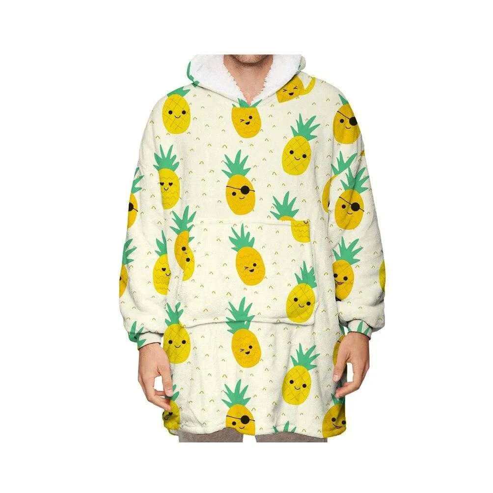 Wearable Hooded Blankets Pullover