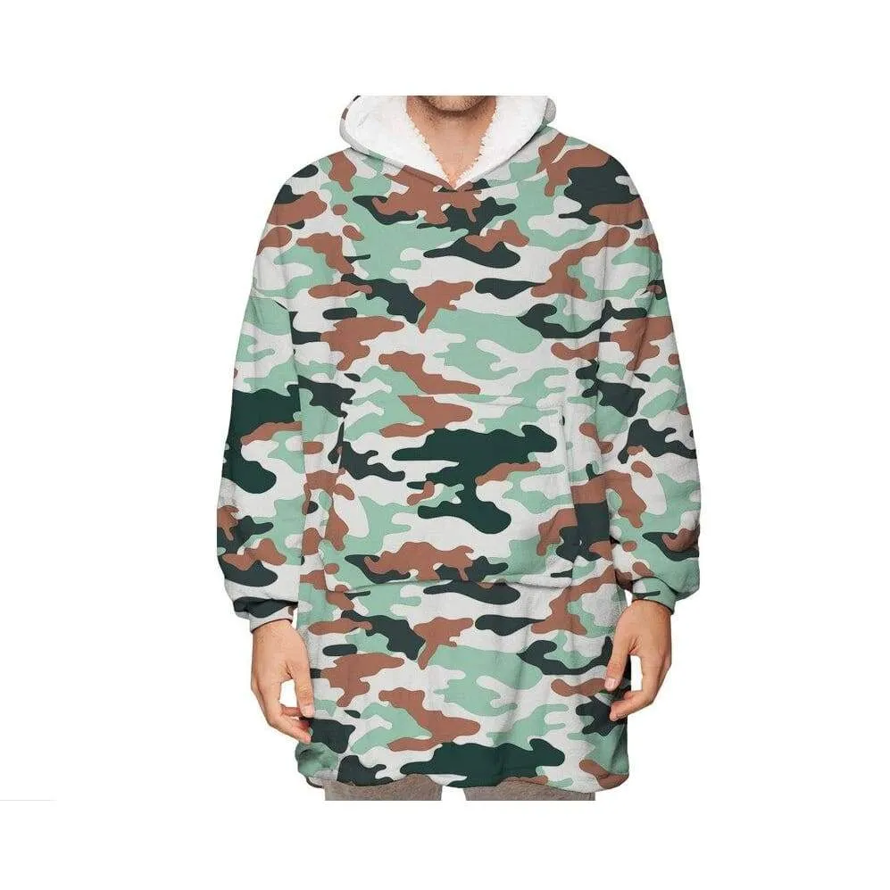 Wearable Hooded Blankets Pullover