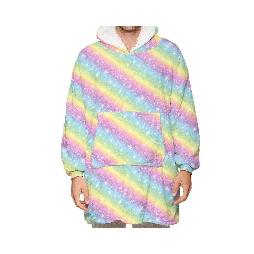 Wearable Hooded Blankets Pullover
